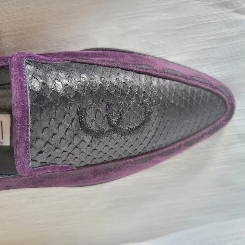 CASADEI Italian high quality luxury monogram shoe 36 loafer slip on flat - Picture 11 of 17